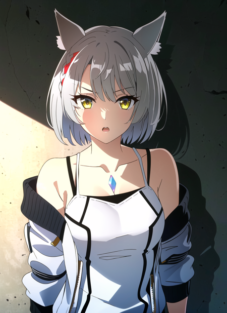 3978527778-2460111073-mio _(xenoblade_), 1girl, animal ears, bare shoulders, grey hair, braid, breasts, fingerless gloves, gloves, jacket, looking at.png